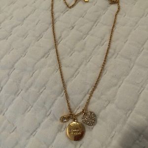Kate Spade “Crazy In Love” Charm Necklace